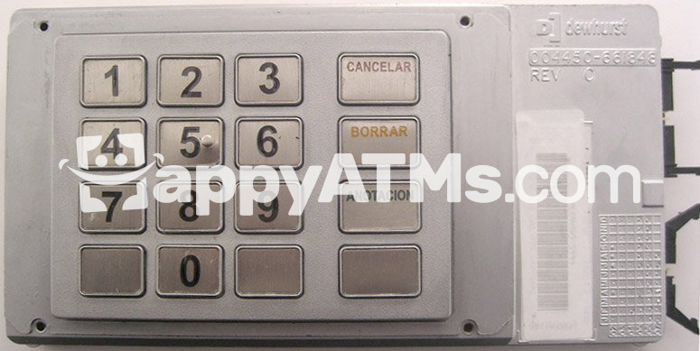 NCR EPP BAPE KEYBOARD SPANISH METAL PN: 445-0701614, 4450701614
