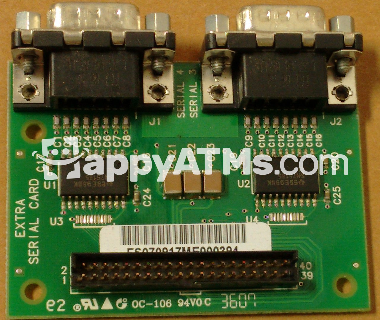 NCR ATM EXTRA SERIAL CARD PN: 445-0709205, 4450709205