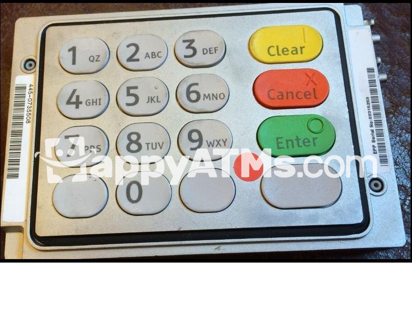 NCR 66XX UEPP KEYBOARD ENGLISH POLY INTL PN: 445-0735508, 4450735508