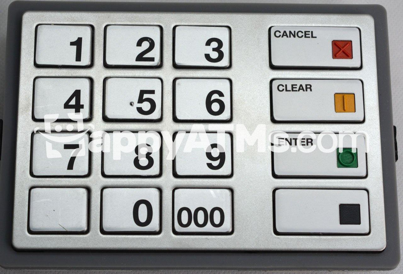 Diebold ATM KEYBOARD EPP7 (BSC), LGE, ST STLS, NO HTR, ENG (US), QZ1, BLANK PN: 49-249442-707A, 49249442707A