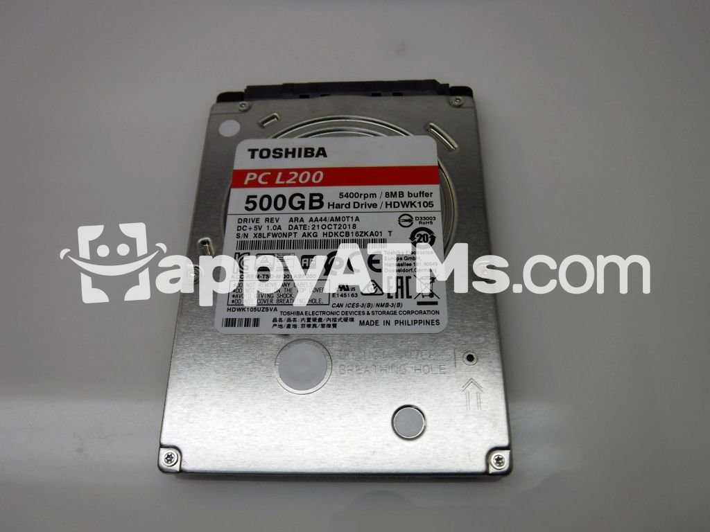 Toshiba 500GB SATA 6.0Gb/s 5400 RPM 2.5" Hard Drive  PN: MQ01ABF050, 1ABF050