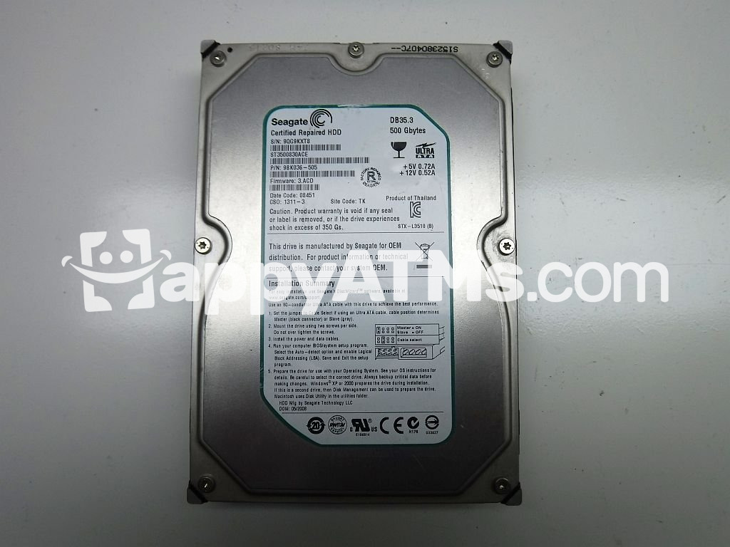 Seagate HDD DB35.3, 500GB PN: ST3500830ACE