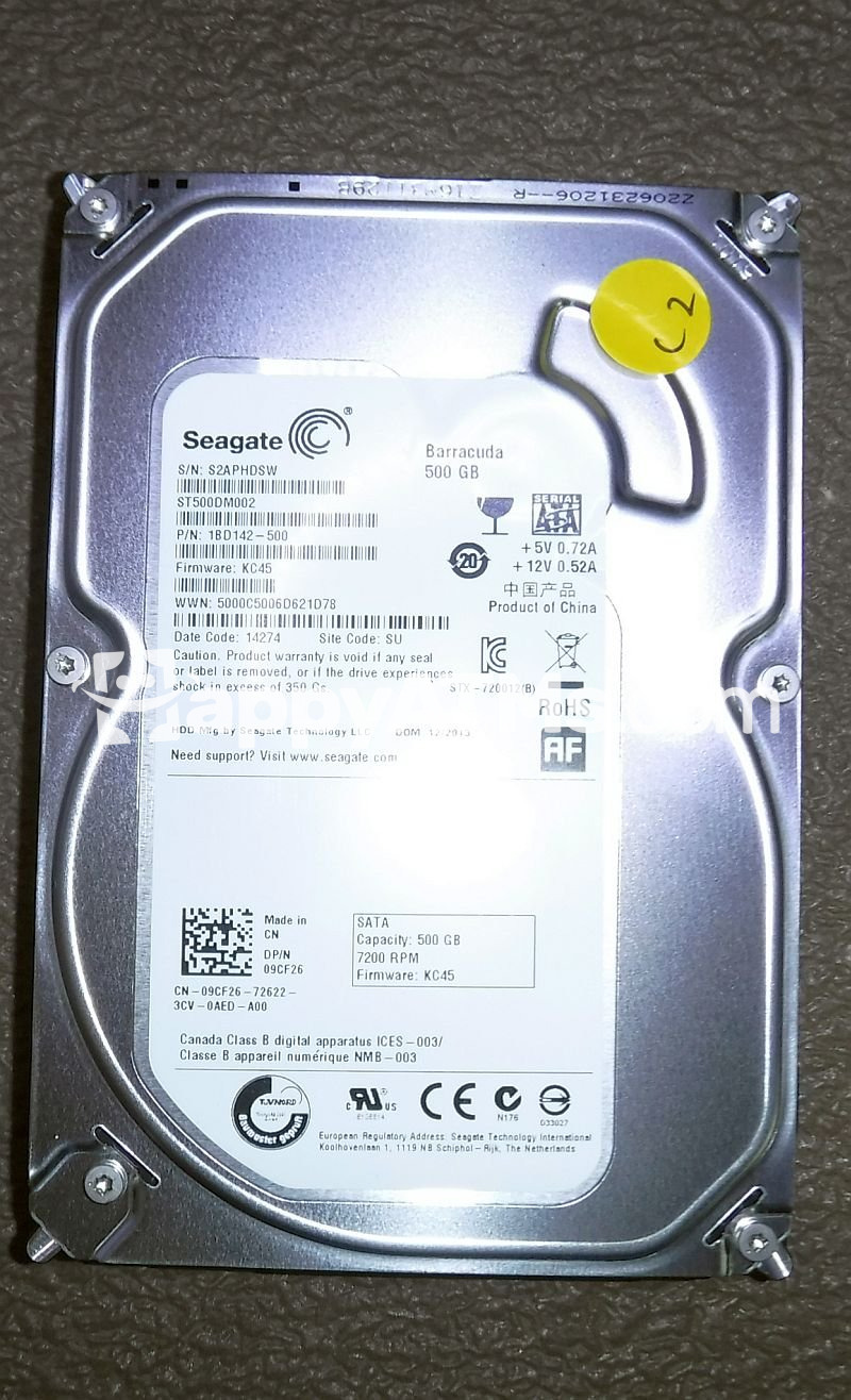 SEAGATE SEAGATE HDD 500GB 3,5'' SATA 7 PN: ST500DM002, 500DM002
