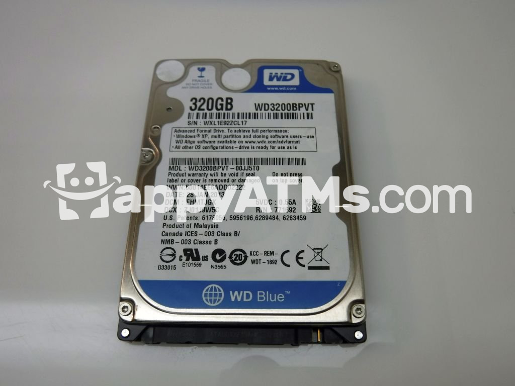 Western Digital 320GB 5400 RPM 8MB Cache SATA 3.0Gb/s 2.5" PN: WD3200BPVT-00JJ5T0, 3200BPVT00JJ5T0