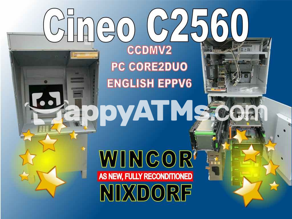 AS NEW FULLY RECONDITIONED Wincor Nixdorf CINEO C2560 SWAP-PC EPC_A4 CORE2DUO-E8400, EPP6, TP25, CMDV5, CCDM V2 COMPLETE ATM